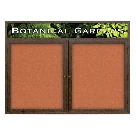 United Visual Products Open Faced Traditional Corkboard, 60x36" UV643A-GOLD-PUMICE